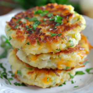 Onion and Cheddar Mashed Potato Cakes - Recipes, Tasks & Tools